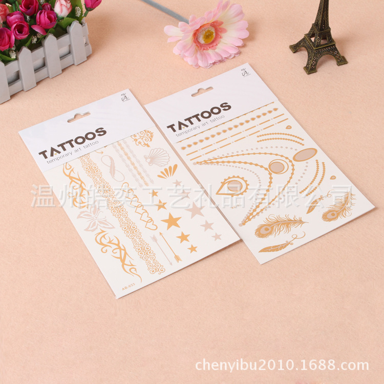 Waterproof tattoo stickers