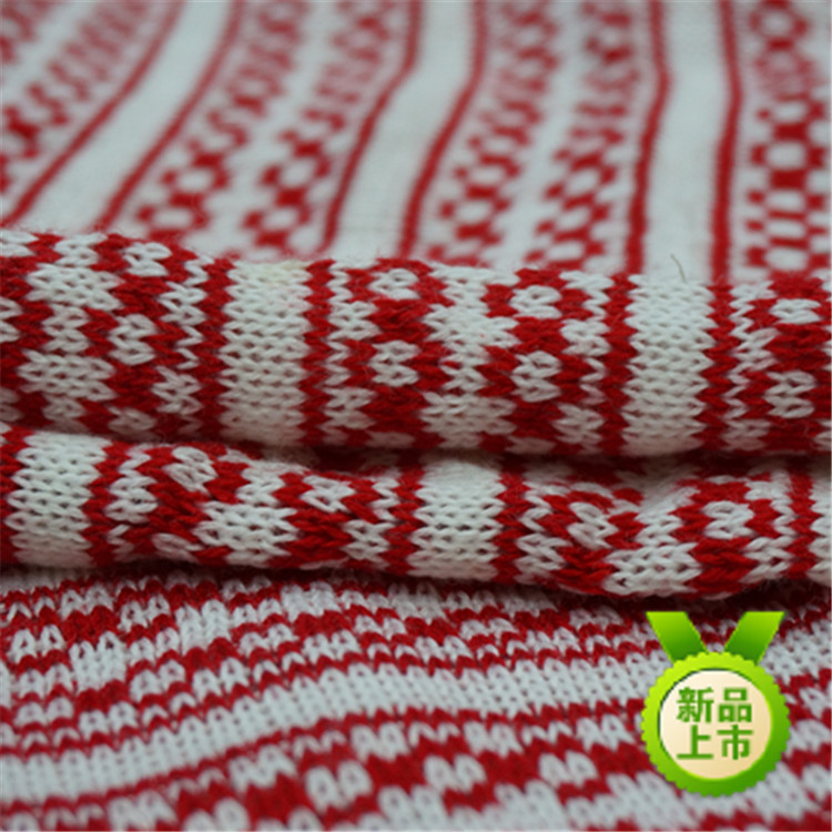 腈纶提花针织布，圣诞节工艺品、室内鞋、宠物衣服、箱包面料
