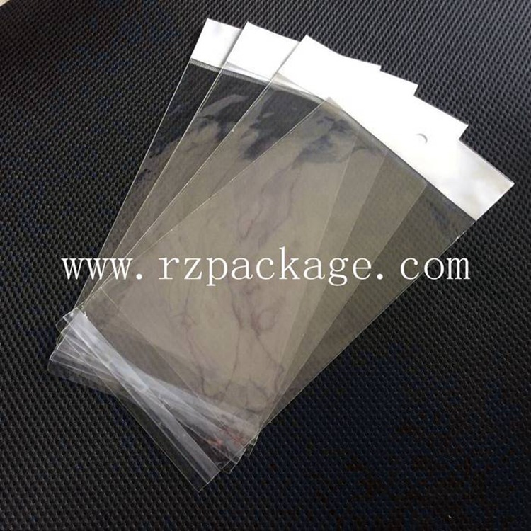 OPP卡头袋/自粘袋/自封袋/手机配件袋11*20+3 双面5C