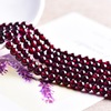 Natural water, crystal, burgundy beads pomegranate, accessory