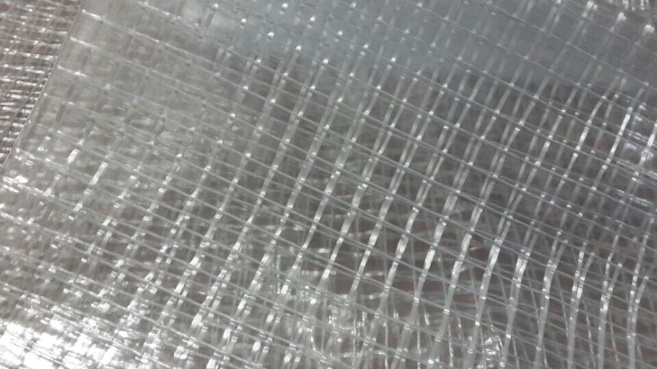 1公分网格  涤纶线编网+ pvc透明膜复合  高强度夹网膜  优质生产