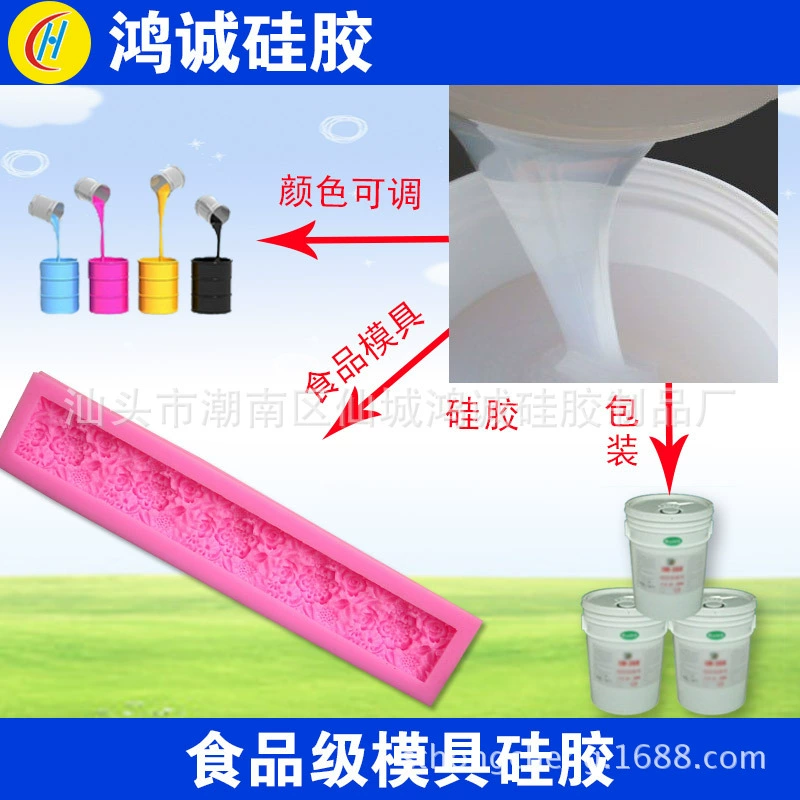 Дополнительная пищевая жидкая переворачивание силиконового сырья для высокотемпературных полупрозрачных жидких форм силиконовой резины