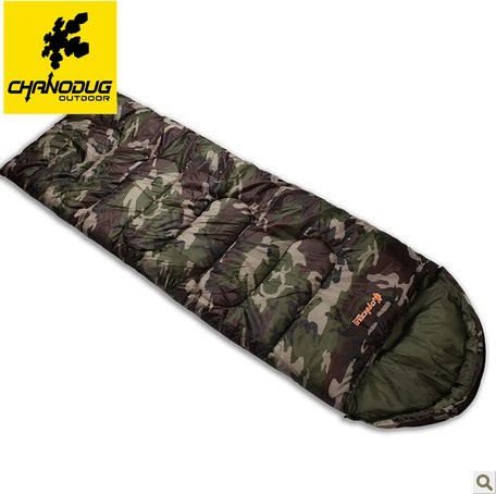 Travel keep warm camouflage sleeping bag for adults for camping