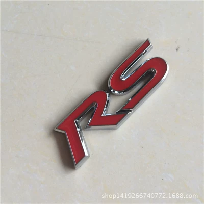 Car modified body stickers modified car logo side logo Chevrolet metal car stickers RS modified letter stickers (Other Automotive Exterior Supplies)