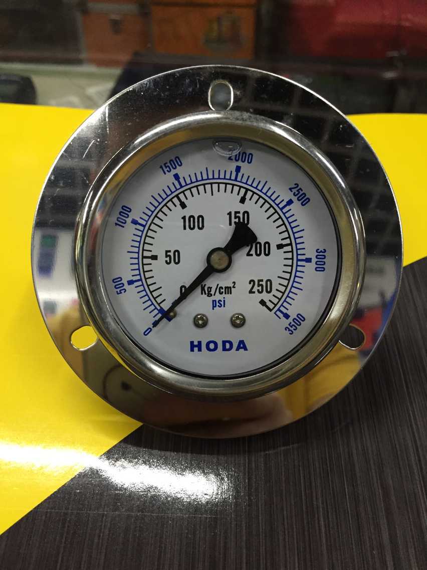 HODA耐震压力表YN60ZT 25KG 250KG  螺纹1/4牙 表盘直径60MM