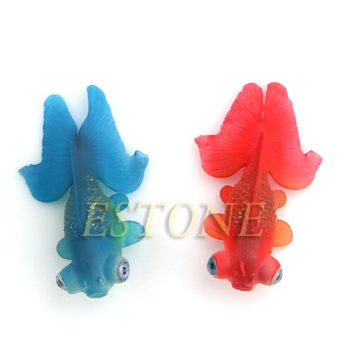 Fish tank landscaping, aquarium decoration, rubber software, small fake fish, plastic fish, small goldfish, fish tank decoration, sucker fish