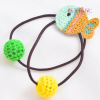 Woven children's pony handmade, hair accessory, Korean style, South Korea, new collection