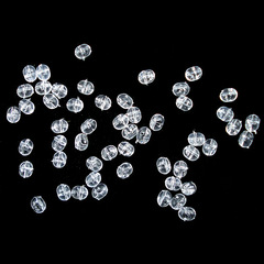 Transparent fishing cross-cross bead obstacle large line set space bean plastic bead fishing gear set bead accessories wholesale