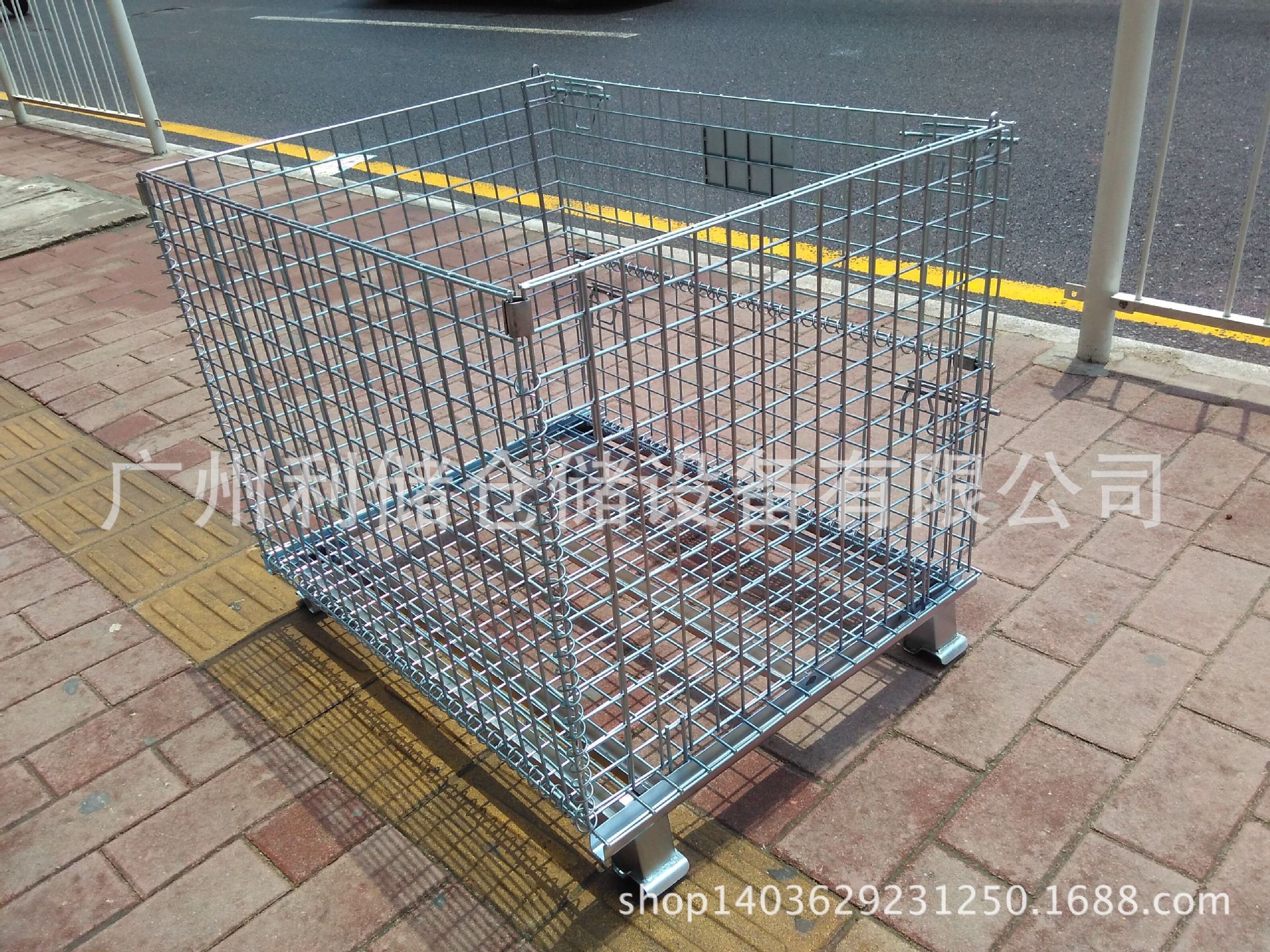 广州顺德仓储笼1200*1000*890仓库笼 折叠金属笼中山铁笼|ms