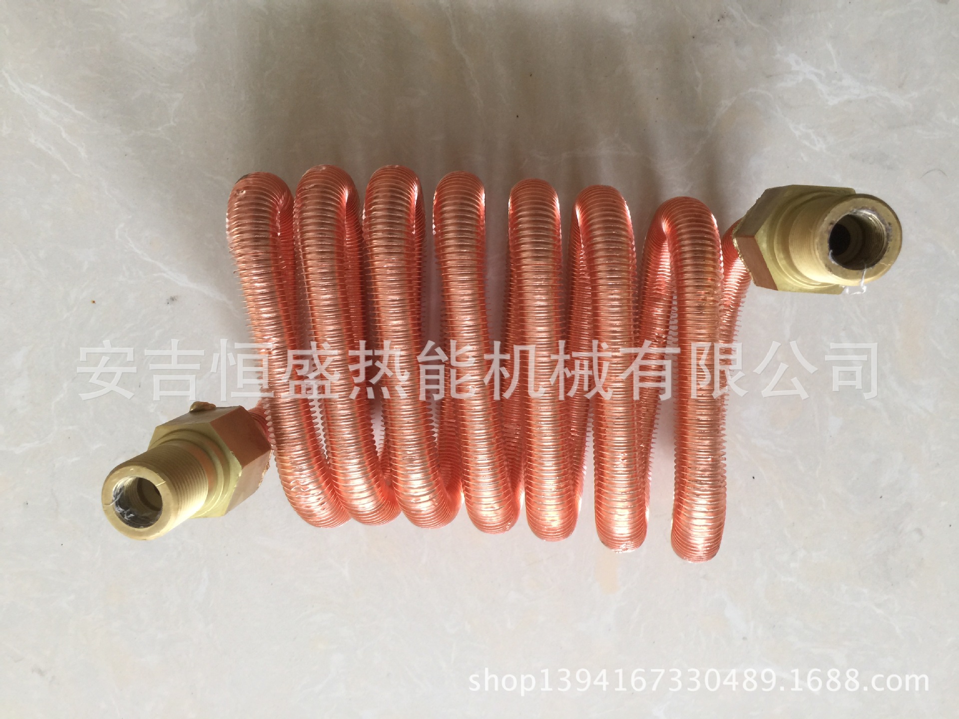冷却用铜螺旋翅片盘管