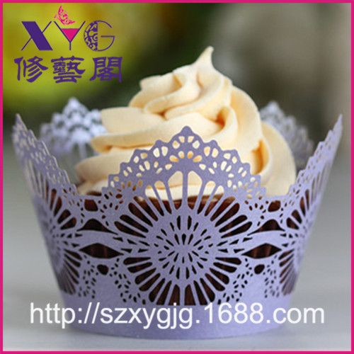 Shenzhen factory wholesale exquisite Cake Girth Baking paper tray Paper cake surround Wedding supplies