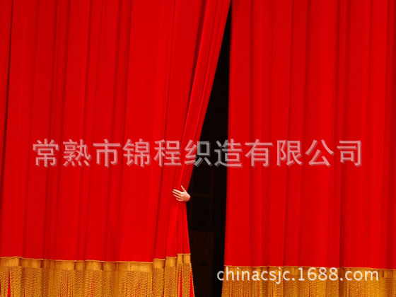 2米宽 特厚金丝绒布 舞台幕布  密丝绒布