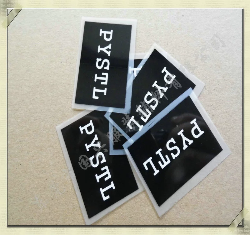 Customized focus on suit heat transfer label, hot label without sewing