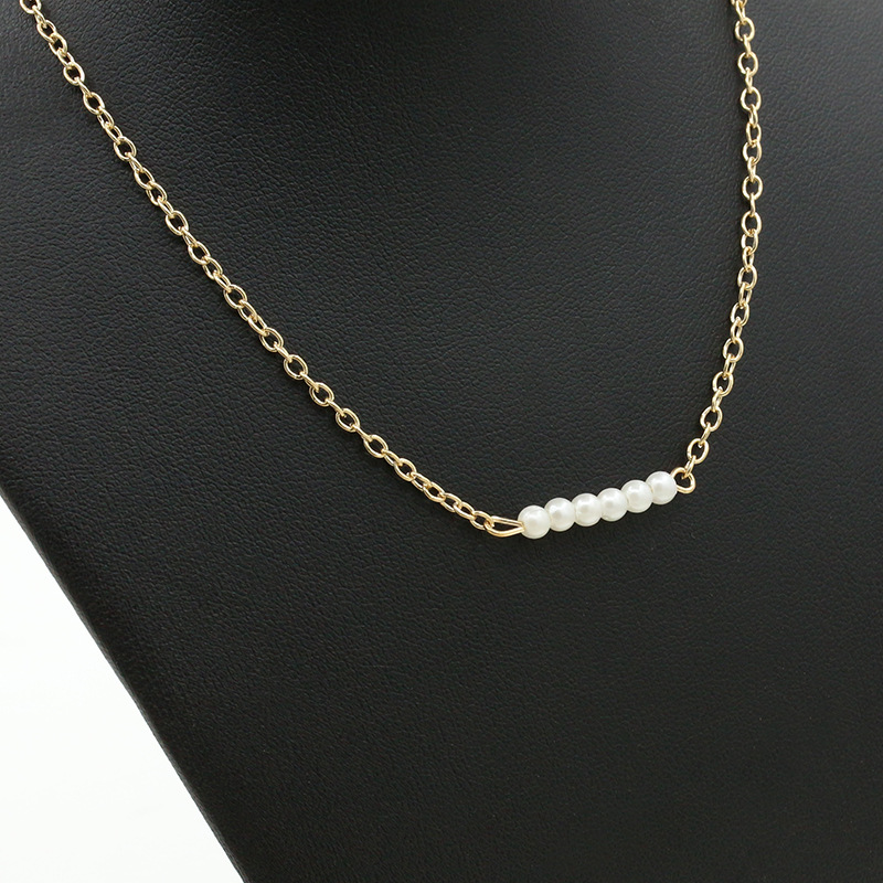 a row pearl necklace