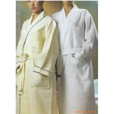 Manufactor Direct selling supply Cotton Bathrobe Waffle Bathrobe Plain colour Bathrobe hotel Bathrobe bathrobe TaoBao wholesale