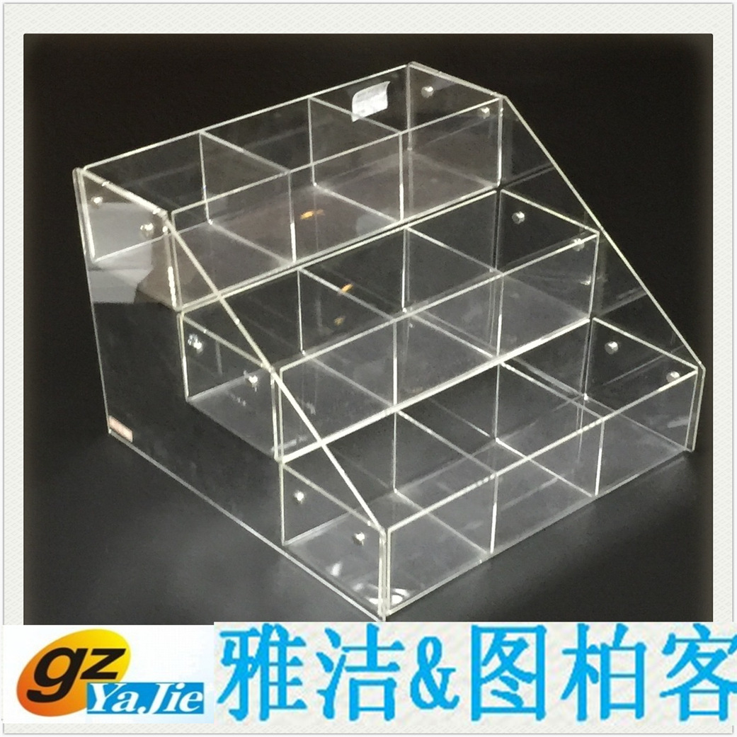 番禺厂家 专业生产定做亚克力化妆品收纳盒 首饰展示架