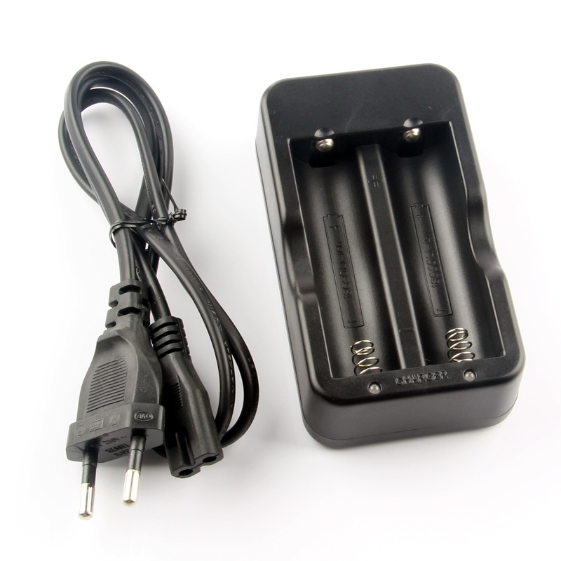 18650双充锂电池充电器双槽线充NK-912欧规4.2V0.5A足流独立双充