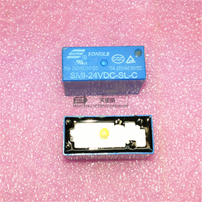 全新原装松乐继电器SMI-24VDC-SL-C！一开一闭 10A 5脚