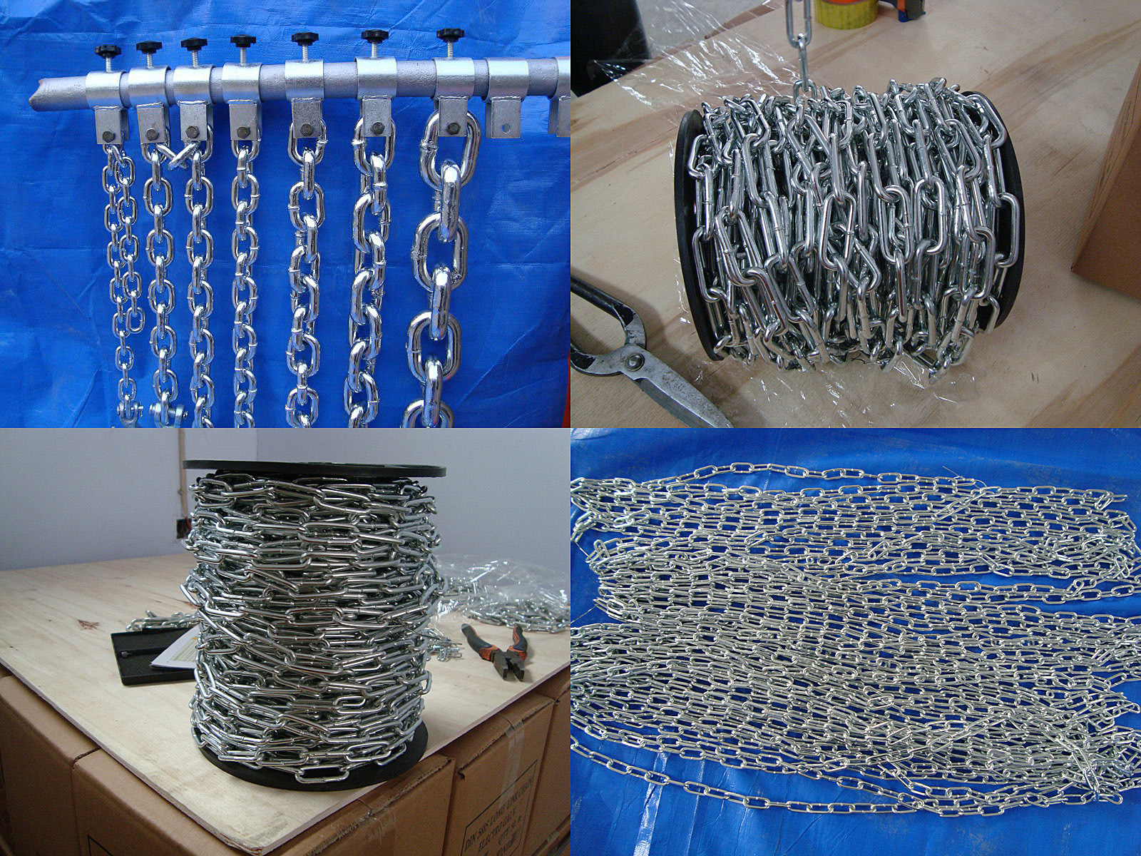 优质的德标DIN764 DIN766镀锌铁链条 规格齐全