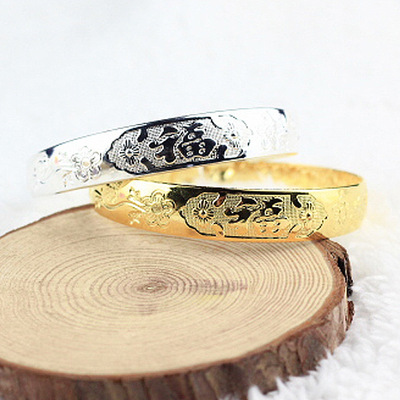 Rivers and lakes Stall up Source of goods Miao silver bracelet wholesale Opening Blessing Tibetan silver Sterling Silver Bracelet DaoCha Wholesale gift