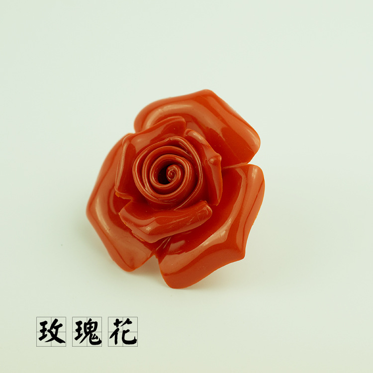 玫瑰花 亚克力树脂塑料花瓣花朵水晶花饰品灯饰灯具配件DIY