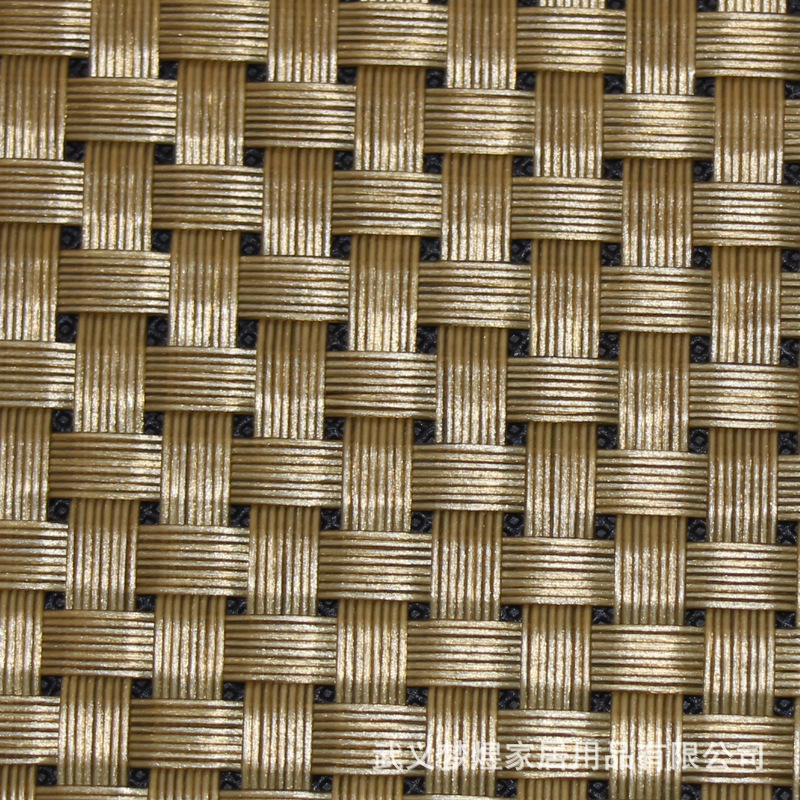 厂家直销金色8*8 pvc休闲椅面料特斯林网眼布 batyline网布