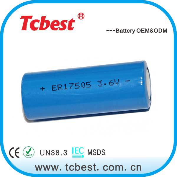 天诚巨能ER17505电池 3.6V 广泛用于医疗设备、烟雾侦测实时时钟