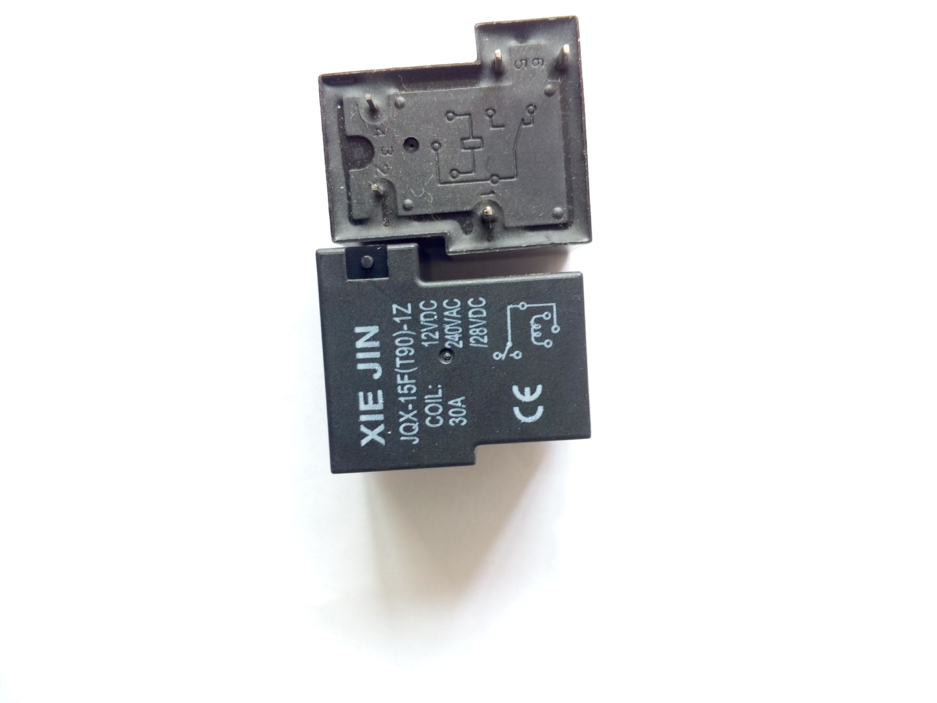 电焊机继电器JQX-15F(T90)5脚常开常闭12V线路板继电器30A高品质