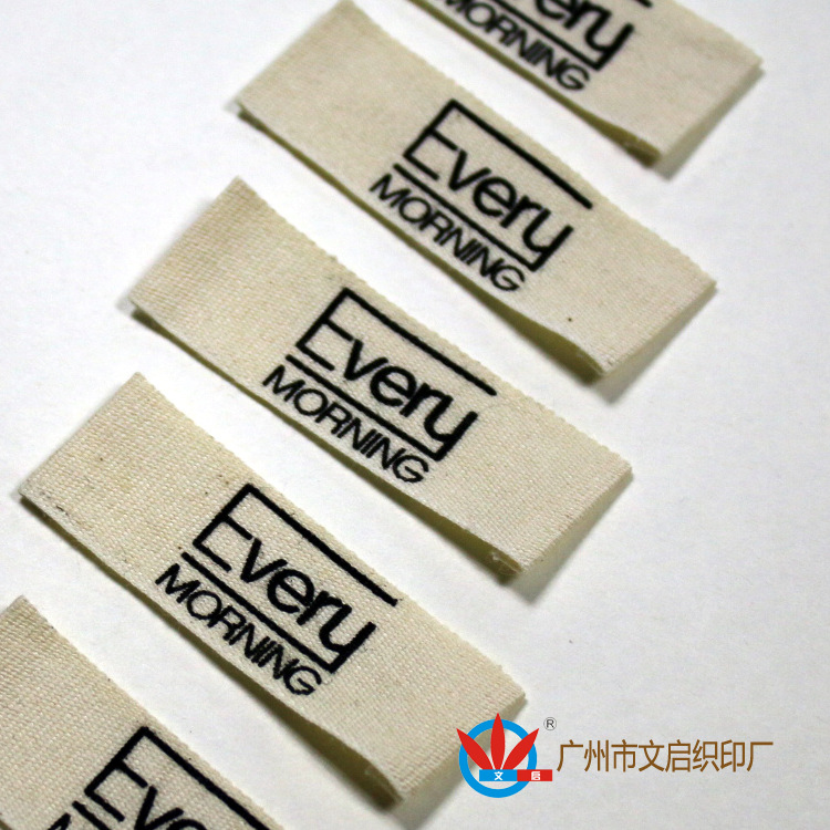 供应服装布标 衣服布标 本色棉布布标 女装棉布标签生产