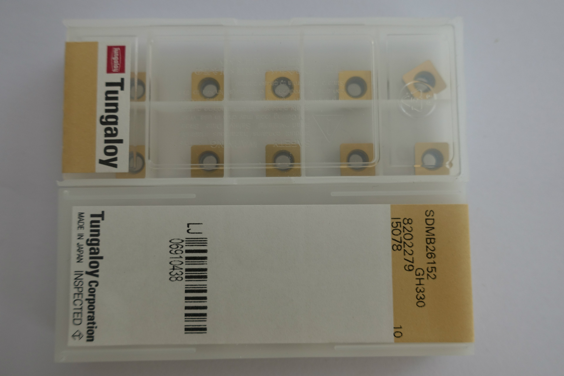 正品日本东芝(泰珂洛)Tungaloy  SDMB26152 GH330 45度金色方刀粒