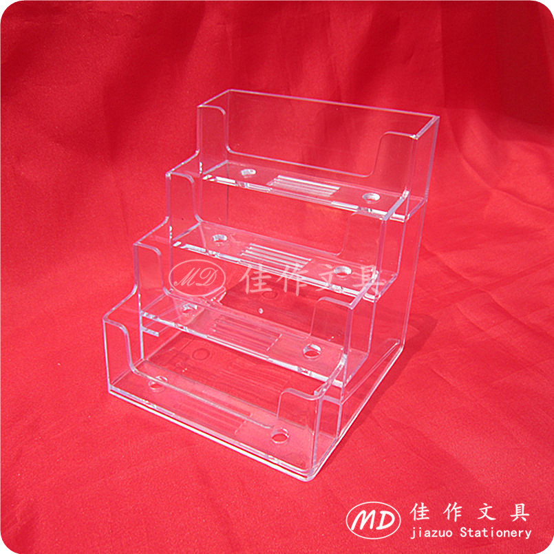 廣州市B-504名片座 3格名片座 透明名片座 藍色亞克力名片座工廠,批發,進口,代購