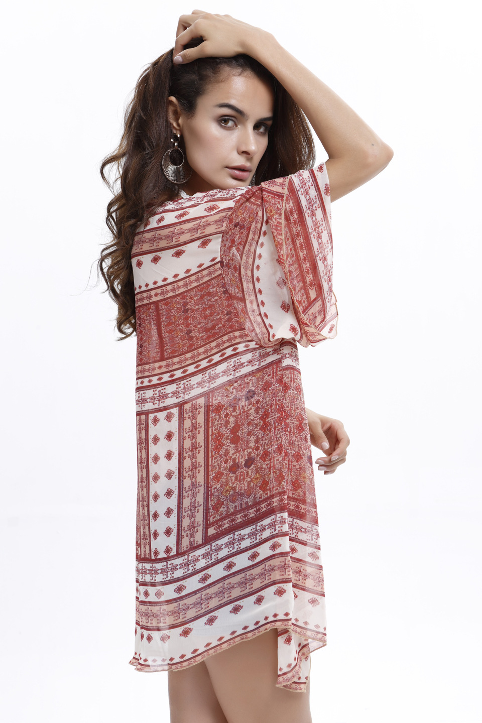 Chiffon Fashionshirt(powder) NHDF0300-powder