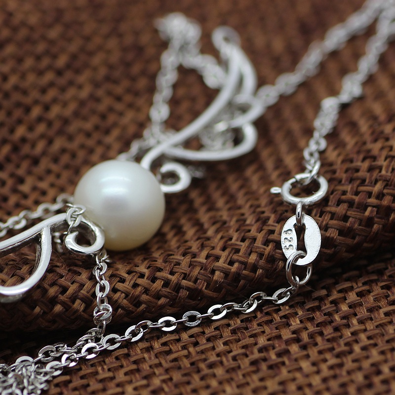 Collier Aile Ange et Perle