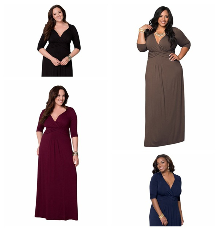 Polyester Fashiondress(Wine Red - L) NHDF0276-Wine Red - L