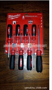 批发零售美国Milwaukee米沃奇8件螺丝刀 组合套装 48-22-2008