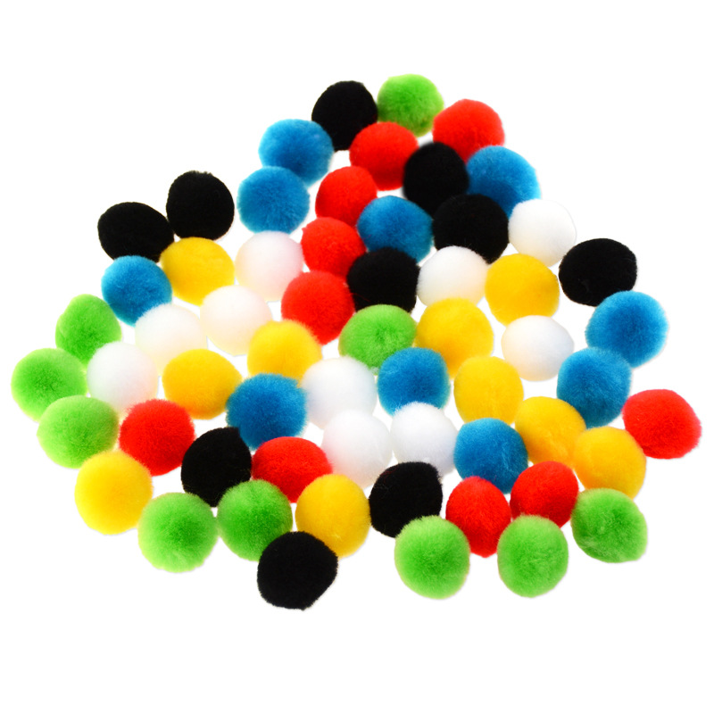 厂家直销亚克力绒球diy手工腈纶毛球 进口材料POMPON