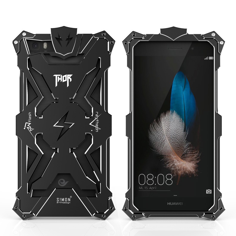 SIMON THOR Aviation Aluminum Alloy Shockproof Armor Metal Case Cover for Huawei P8 & Huawe P8 Lite