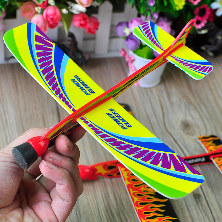 Flying Aircraft Toys Shoot Airplane Toy Kids Aunch Aircraft Model Toys