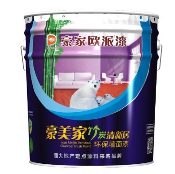 豪美家竹炭清新居环保墙面漆