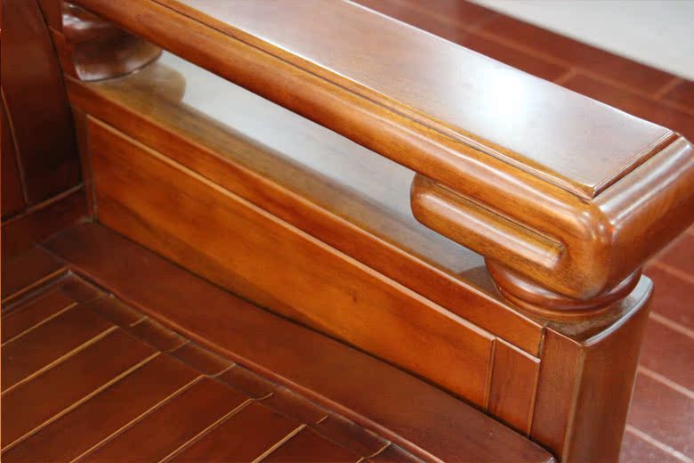 7件套实木沙发 单人三人组合沙发 实木中式沙发 香樟木沙发668