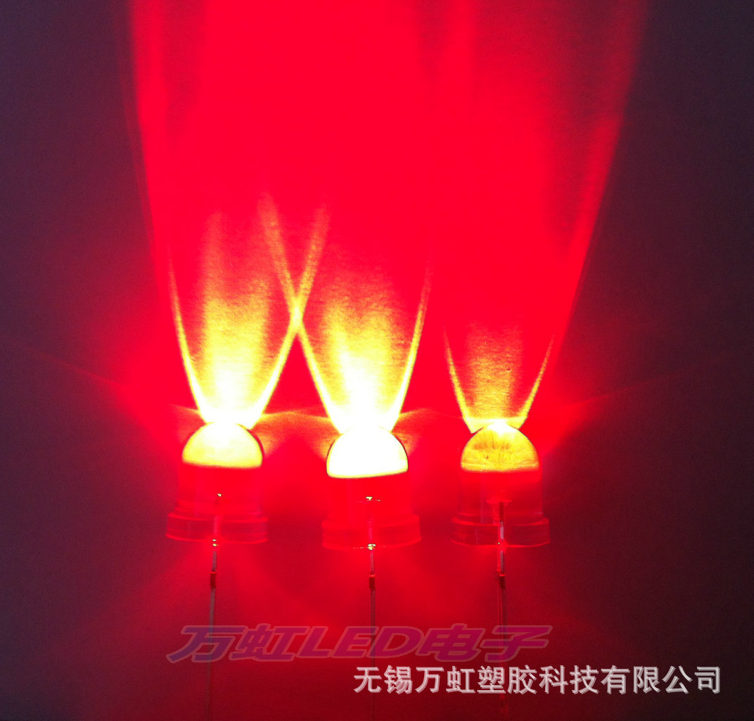 超高亮黄光指示led灯珠 直插LED发光二极管 圆头led黄发黄长脚-阿里巴巴