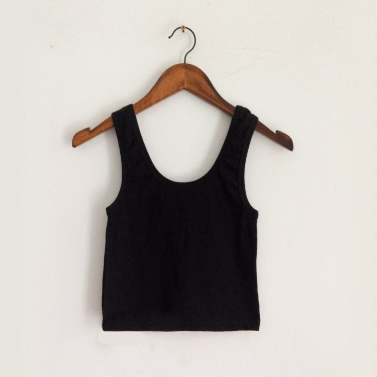 Women's Push-Up Bra Tank Top, Padded Crop for Yoga & Sleep, One Size, Elastic 60–90 cm