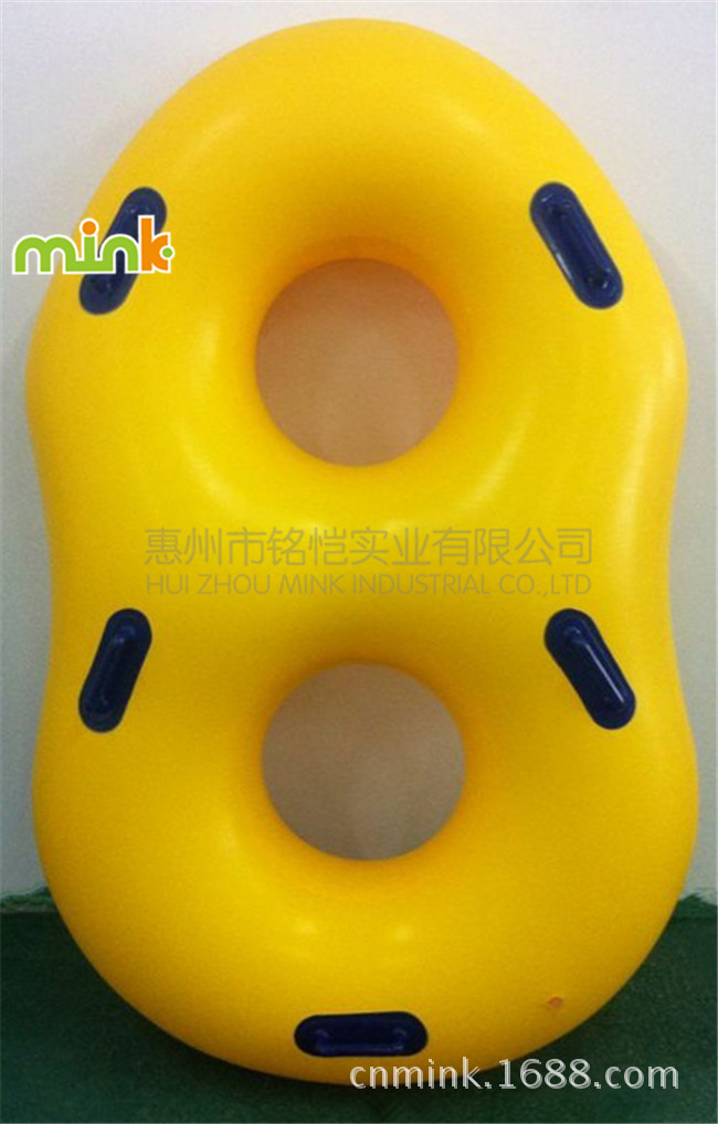 Inflatable professional swimming ring for double PVC