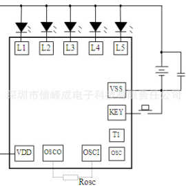 大量供应五灯八段闪灯IC