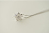 Necklace, fashionable chain, accessory, silver 925 sample, Korean style, flowered, 925 sample silver