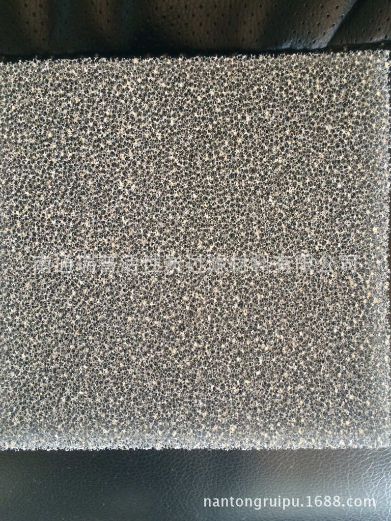 厂家供应  光触媒活性碳过滤海绵 光触媒活性碳过滤网海绵