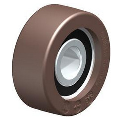 FPU直径 40x轮宽16/12-孔径10K胎面直接浇铸到滚珠轴承上滚轮