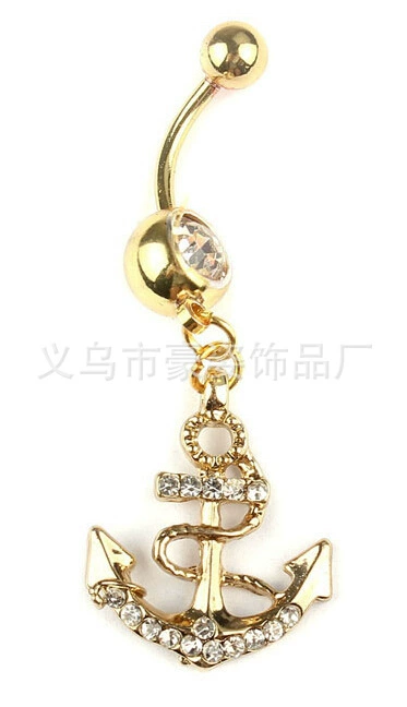 Physiological belly button piercing, (Physicals), European style, direct factory sales
