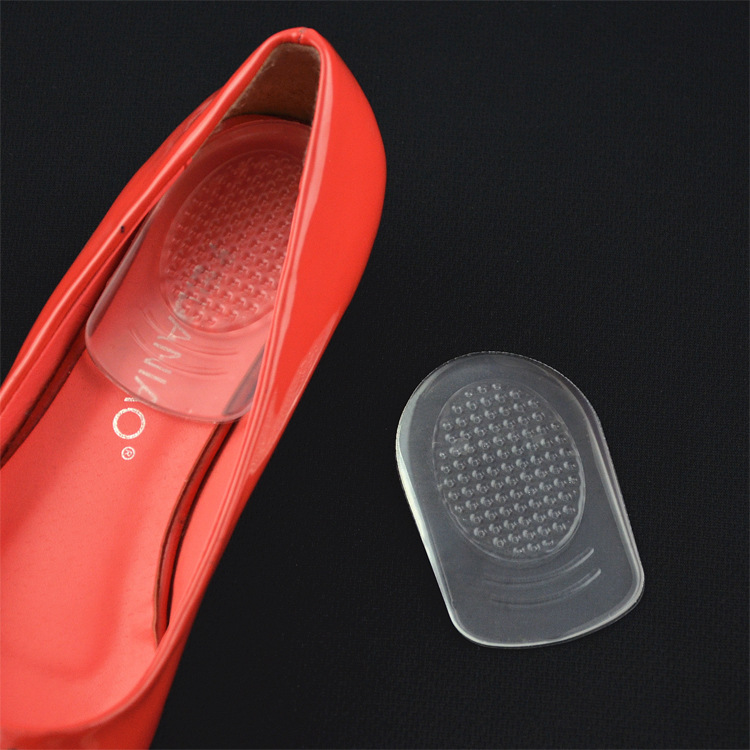 透明硅胶后跟鞋垫 PU鞋垫 水晶后跟贴 GEL后跟帖 后半垫 小号女款