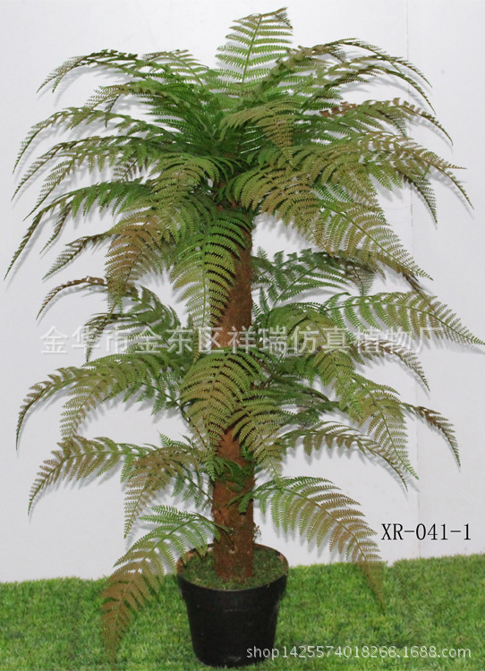 XRS-041单杆桫椤叶树55叶110厘米